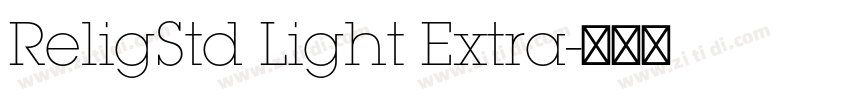 ReligStd Light Extra字体转换